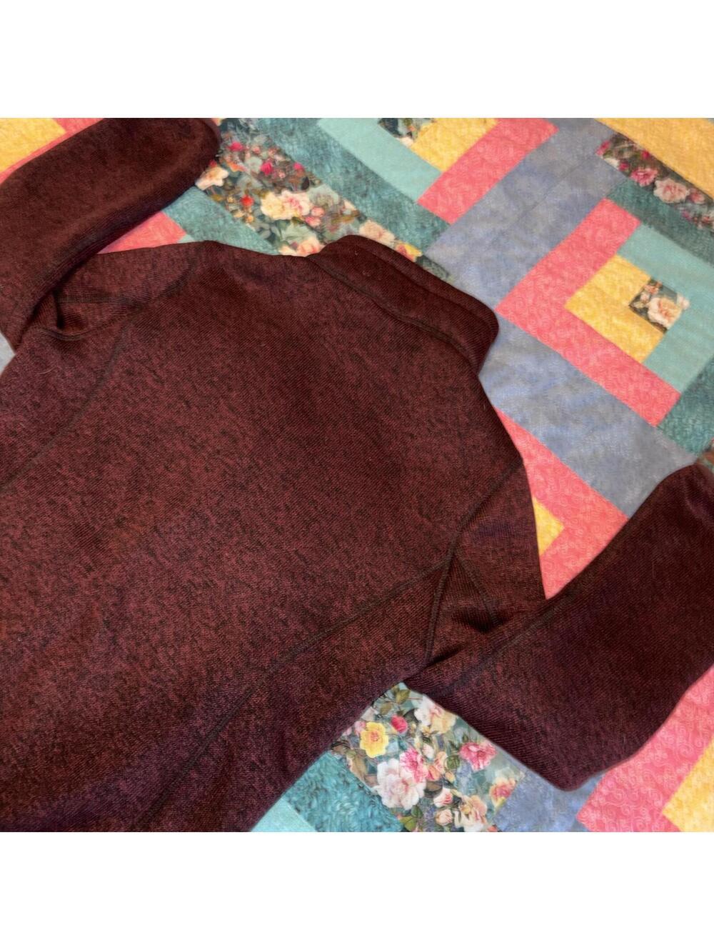 Champion Performance Womans Small Maroon Full-Zip Fleece Jacket 100% Polyester - Picture 5 of 9